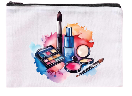 Color Splash Beauty – Canvas Makeup Bag