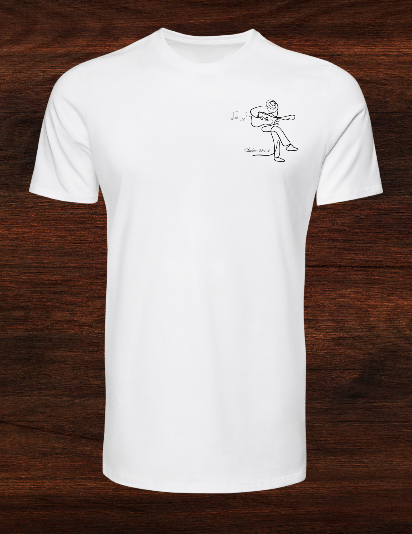 🎵 Music Flow Tee – Salmo 33:1-3 (Camiseta Music Flow – Salmo 33:1-3)