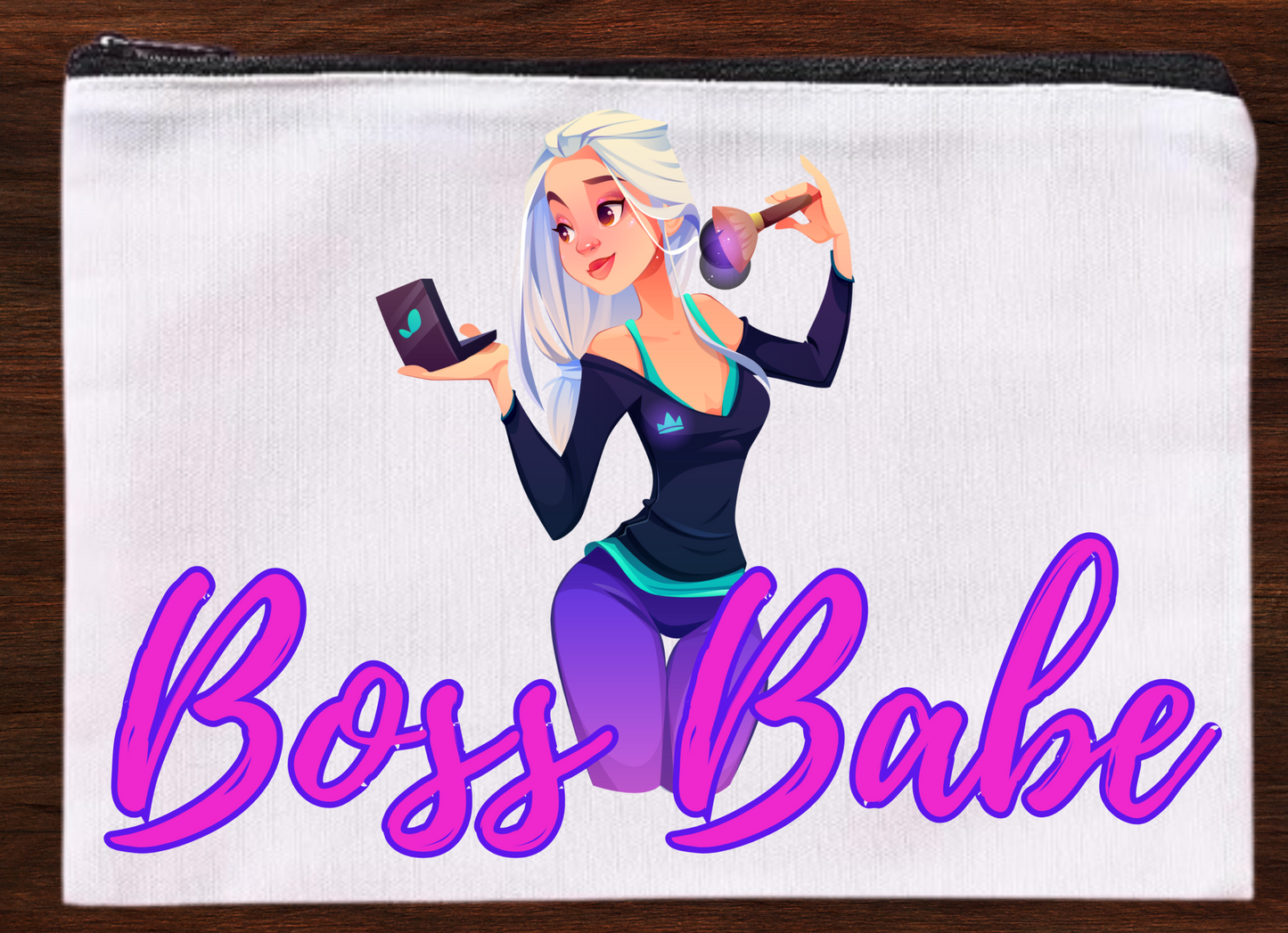 Boss Babe – Canvas Makeup Bag